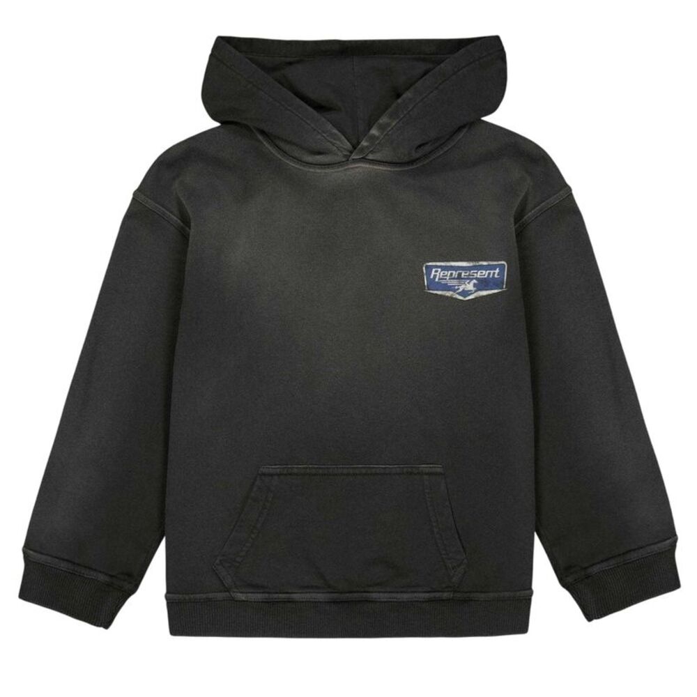 Represent Childrens/Kids Graphic Print Hoodie / Black